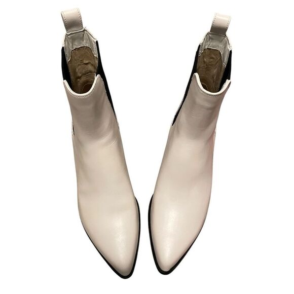 Michael Kors Kinlee Leather Booties Black White Size 9 NEW - Picture 3 of 6